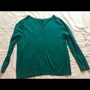 Banana Republic Silk Cashmere Varsity V Neck